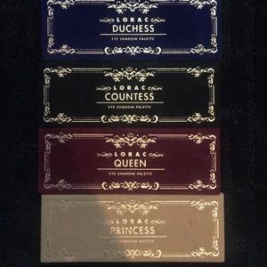 Four Lorac Eyeshadow Palettes